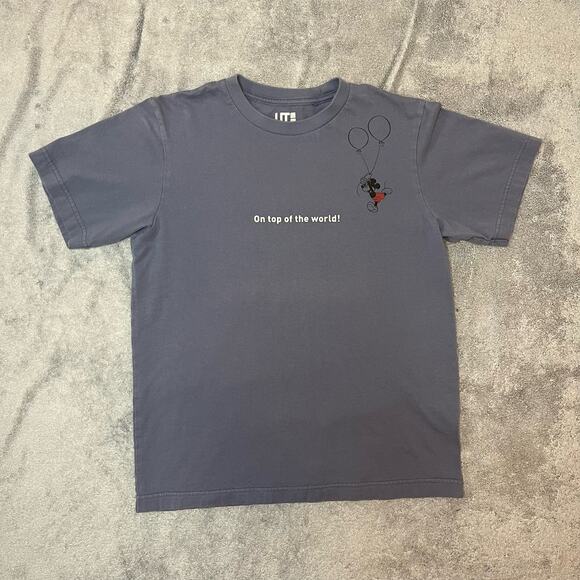 Disney Blue Mickey Mouse Character On Top of The World Balloons Lounge Size XS - Picture 2 of 9